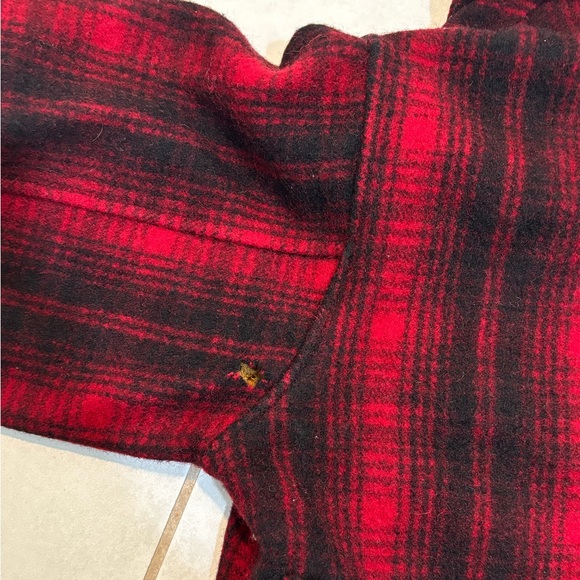 1960’s Woolrich Buffalo Plaid Hunters Coat Wool Vintage Field Coat Size 40 - Picture 13 of 14